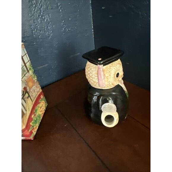 Heritage Mint LTD Collectible Ceramic Wise Owl Decorative Tea Pot VTG - Picture 5 of 7